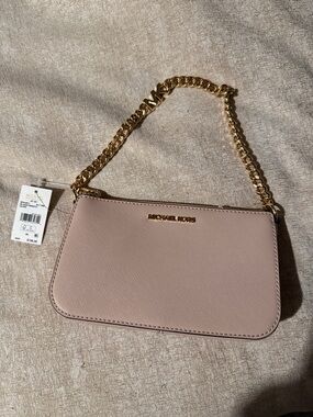 Michael Kors Leather Chain Wristlet